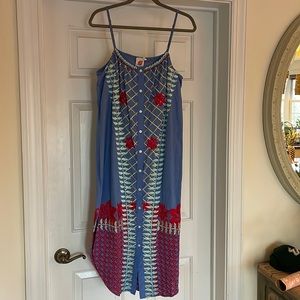 Anthropologie embroidered dress